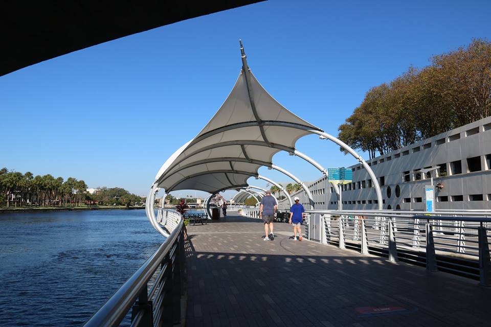 TheTampaCC's tweet photo. Walking the @tampariverwalk is the perfect way to participate in the #CommuterChallenge19! @CityOfTampa is such a walkable city & we're lucky to be located on this waterfront path. Take a stroll instead of your car to top hotspots in @tampasdowntown! https://t.co/uZvPTecy3v