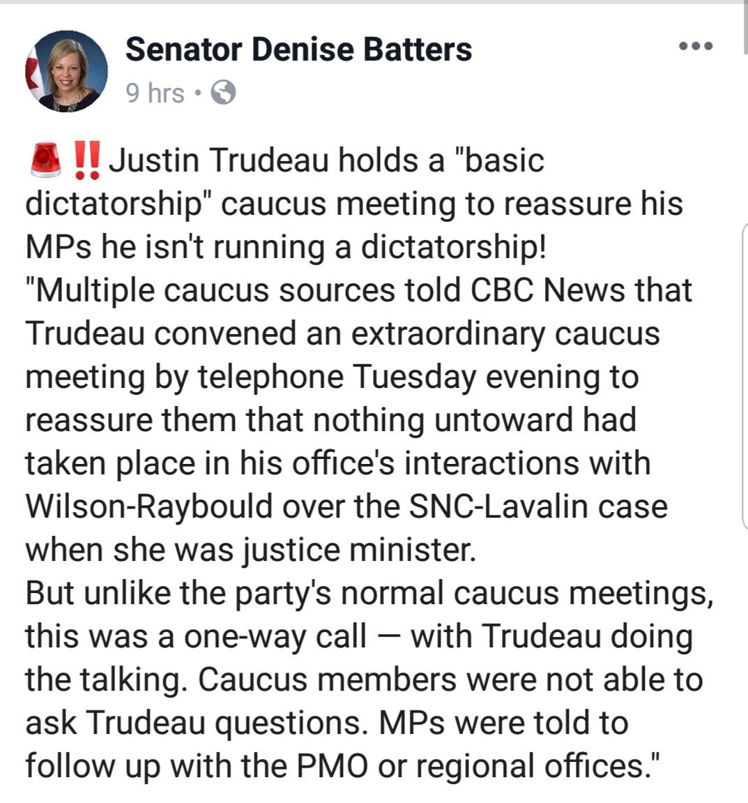 #JustinTrudeau at it again.  Trying to convince the #liberals that he is not a dictator.  By phone. And they cant speak! 
#Cdnpoli #LiberalsMustGo #LiberalFRAUD
