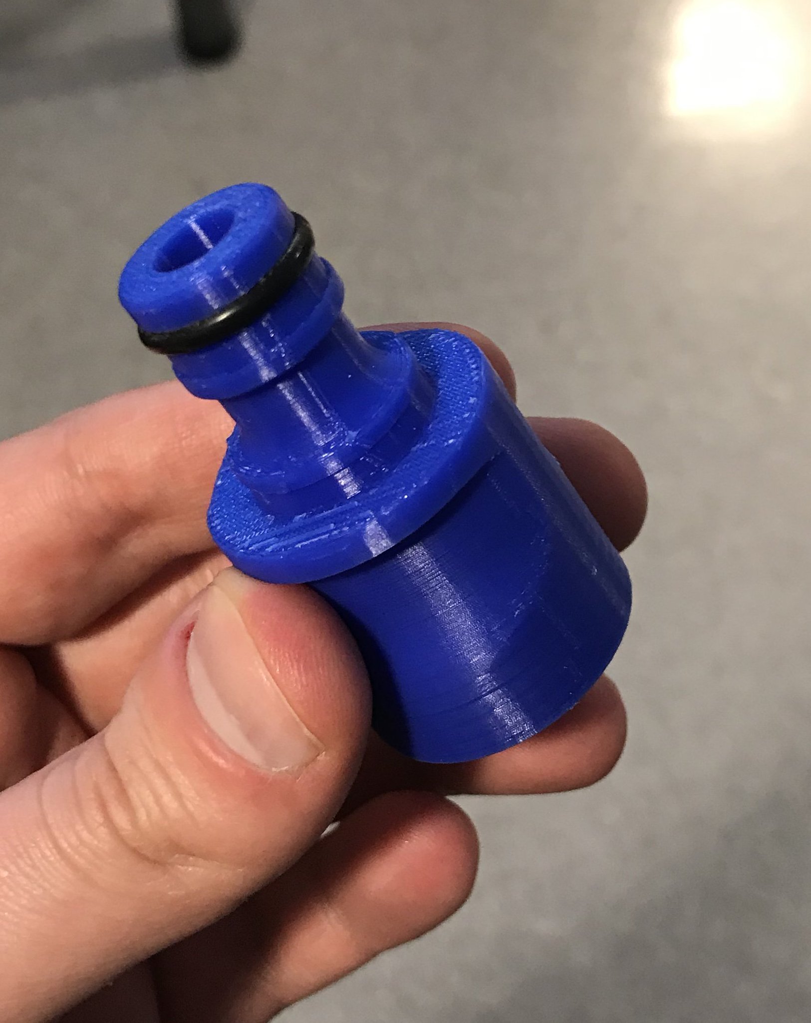 Nitra Hades On Twitter I Was Randomly Looking Over At My Boss Desk While Looking For Something Else And Apparently He Has A 3d Printed Gardena Garden Hose To Hdmi Adapter Https T Co X2yw4cuvbr