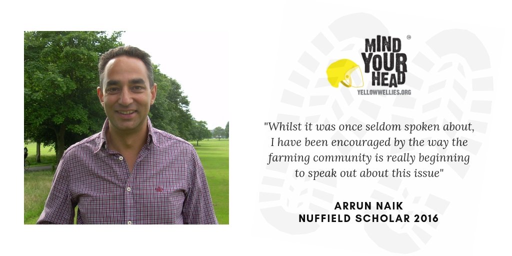 yellowwelliesuk's tweet photo. .@NuffieldFarming Scholar Aarun Naik &amp; @LivUni researcher Laura Phalp, have teamed up in search of hard data on farmer mental health. They are calling on the farming community for help with this important research, so please take part💛 #MindYourHead https://t.co/wz747mFcHe https://t.co/hl5bz1bHRs