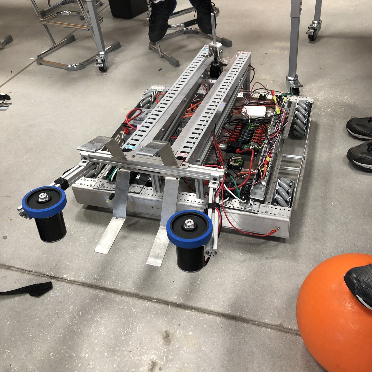 We have 3 full days and a half day left to work on our robot but it’s looking pretty good, don’t you think?
