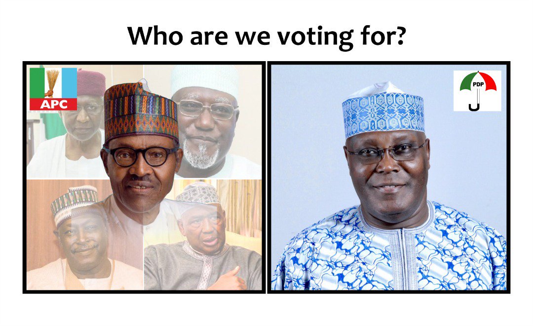 DrEmekakalu's tweet photo. This is going to be the last poll before the election tomorrow and whoever wins here Insha Allah will be declared winner tomorrow. 

RETWEET FOR @MBuhari 

LIKE  FOR @atiku 

#NigeriaDecides2019 https://t.co/vbZBbZ2KZl