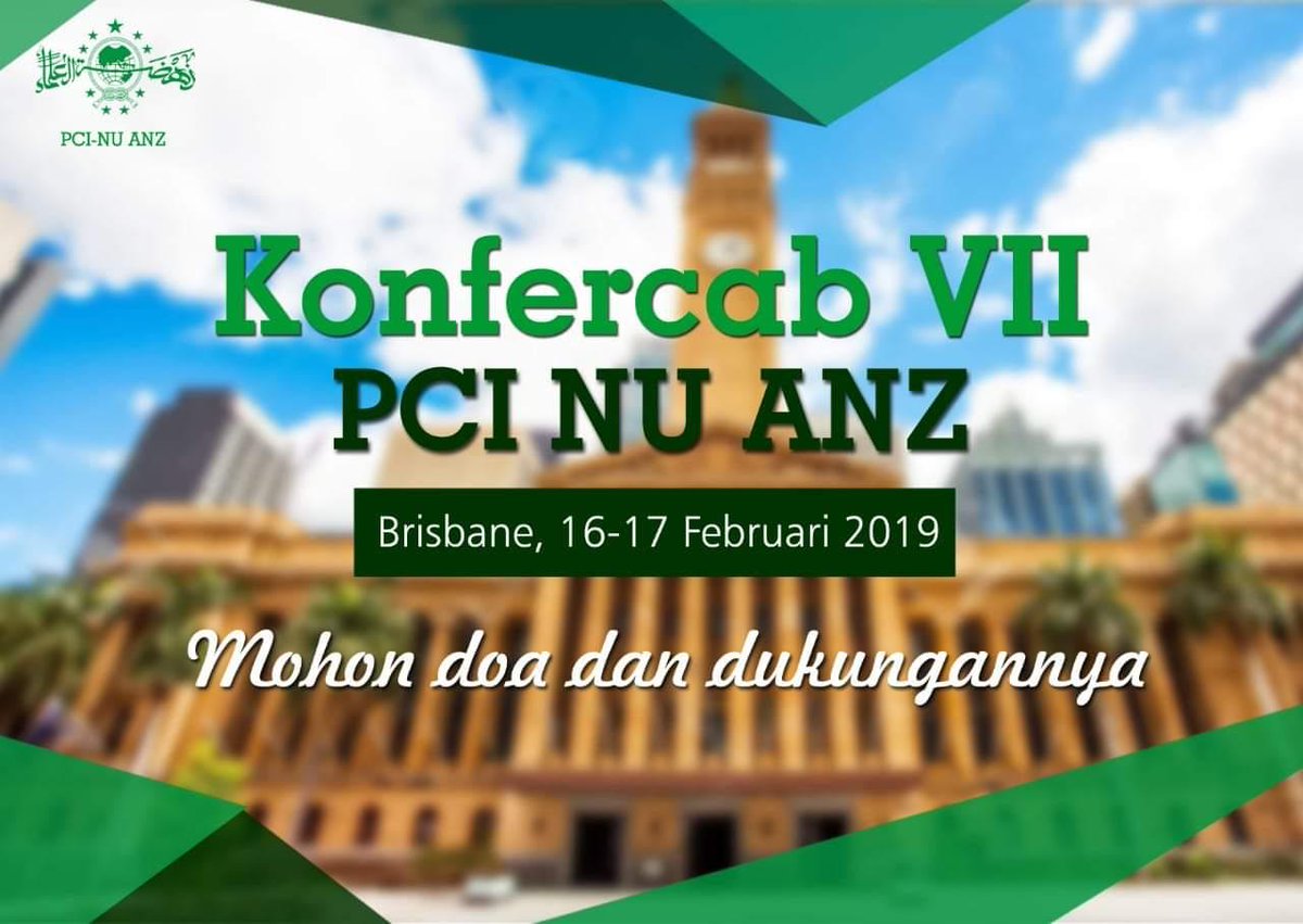 nahdlatululama's tweet photo. Mari dukung dan sukseskan Konferensi Cabang (Korfercab) VII PCINU (Pengurus Cabang Istimewa Nahdlatul Ulama) Australia dan New Zealand.

Semoga menghasilkan keputusan yang bermanfaat bagi semua. https://t.co/i1XNj5Rgrk