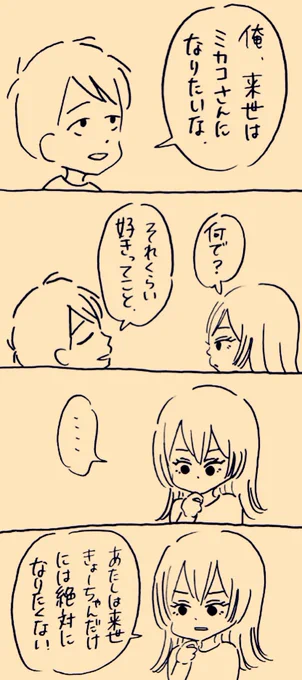 来世の話
#ミカコときょーちゃん 