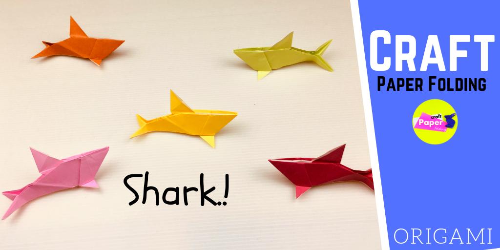 How to Make a Paper Shark Easy for Kids ? | Origami Paper Folding Shark Step by Step (พับปลาฉลาม)😜  youtu.be/7qcvW2nlvPY