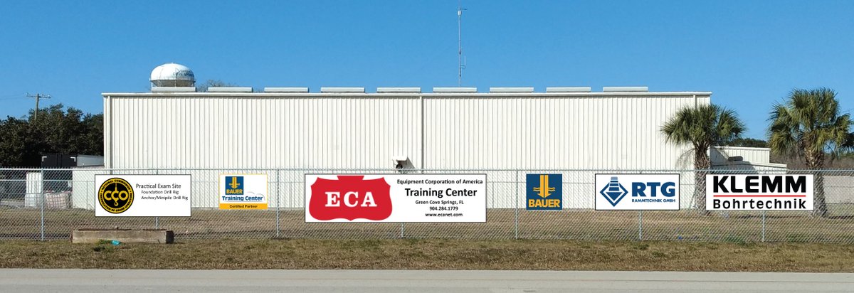 EquipCorp's tweet photo. ECA just opened the first @NCCCOorg accredited Practical Examination Site in the U.S. for Drill Rig Operators and Micro Pile Rig Operators in Green Cove Springs, Florida. Exams will begin in late February. #ECATrainingCenter https://t.co/WXWwaSTVmt