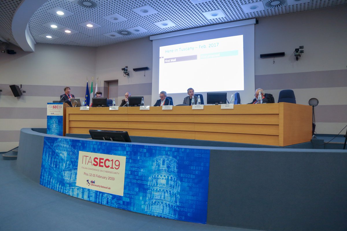 CNRsocial_'s tweet photo. La #cybersecurity al servizio delle #Pmi _ #ITASEC19 che si è svolta al #Cnr di #Pisa rappresenta lo stato dell’arte delle politiche ed innovazioni in campo #cybersecurity. L’Osservatorio nazionale di cybersecurity del #Cnr-Iit strumento di grande utilità https://t.co/ponJtPSs0D https://t.co/88jKNzmgAS