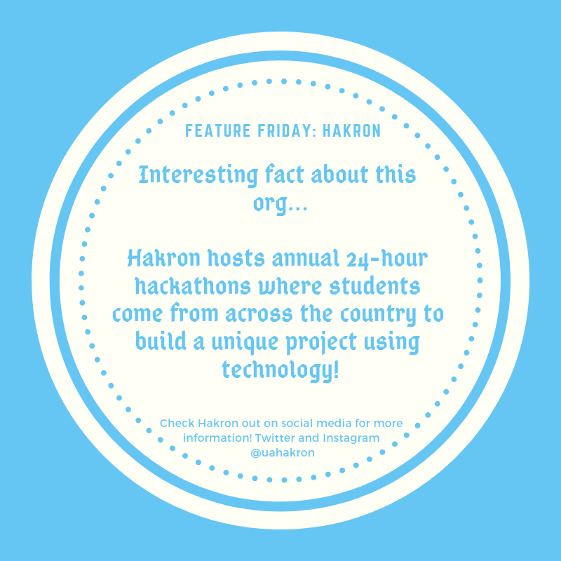Hey <a href="/uahakron/">HAkron</a> thanks for being such an involved student org on campus!