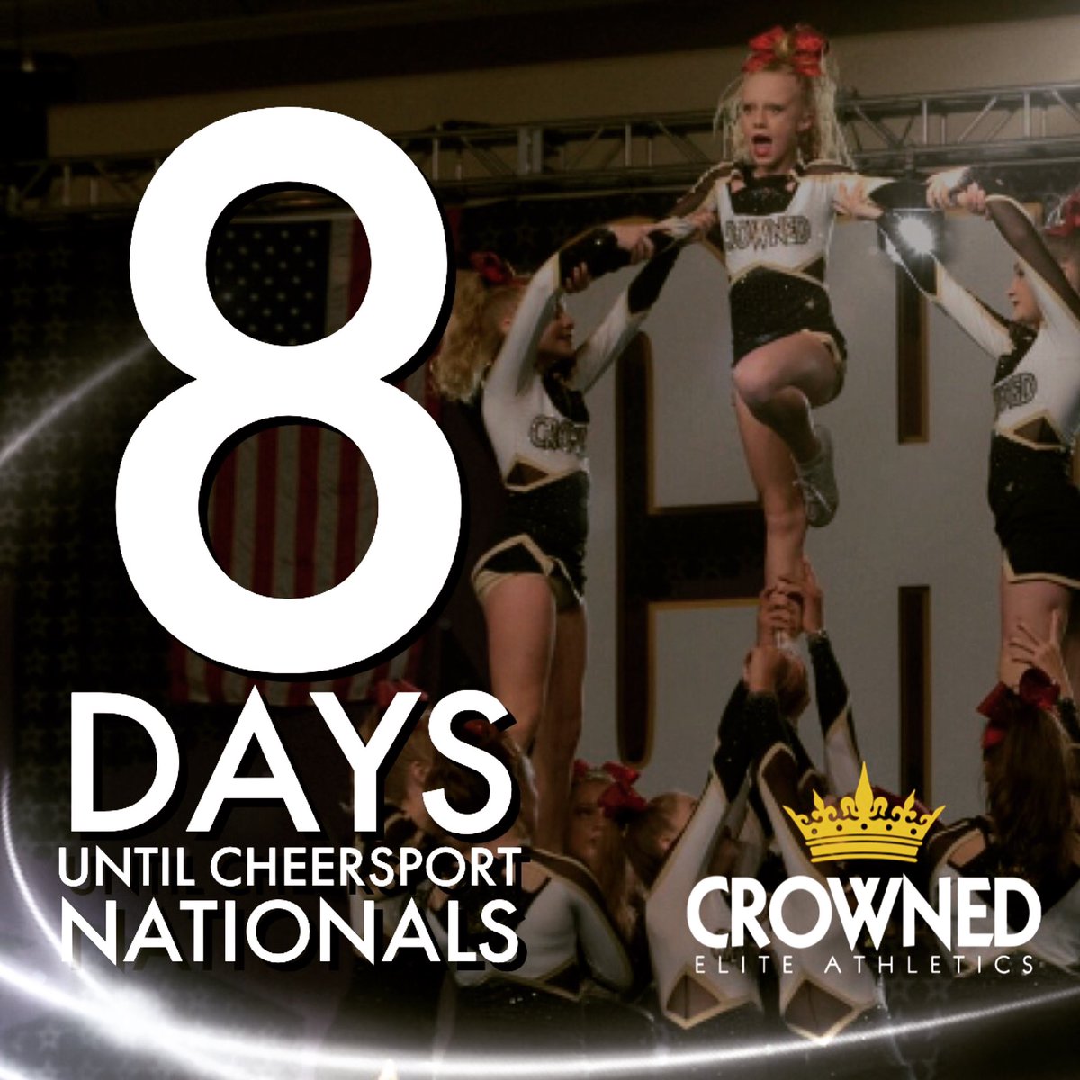 Crowned_Elite's tweet photo. We are ready for Nationals! First up, CHEERSPORT! @CHEERSPORTCorp #dynastydolls #majesty #sassysapphires #crownedeliteathletics https://t.co/aU4oAExWqd