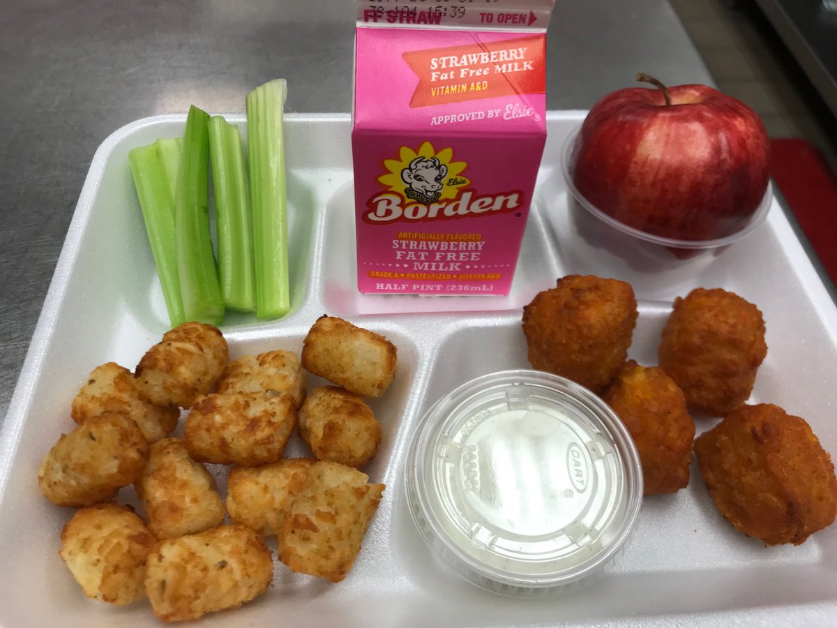 MMSCafe's tweet photo. Our newest item..HOT BONELESS BUFFALO WINGS! with a side of celery and ranch dip  yummmmmm #OnceACard    #schoolmealsthatrock https://t.co/GxT0PM5VZa