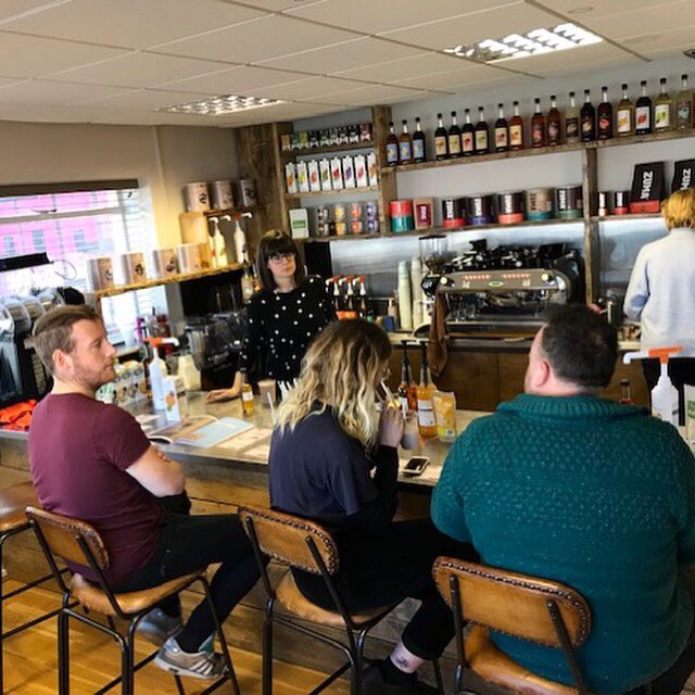 BeyondtheBean's tweet image. We had a great time at our #BTBootcamp today! We played around with new products and devised some great Summer drinks. Thank you to everyone who joined us 😀 @Cafe_Grounded 
#Bristol #bootcamp #summerdrinks #newproducts
