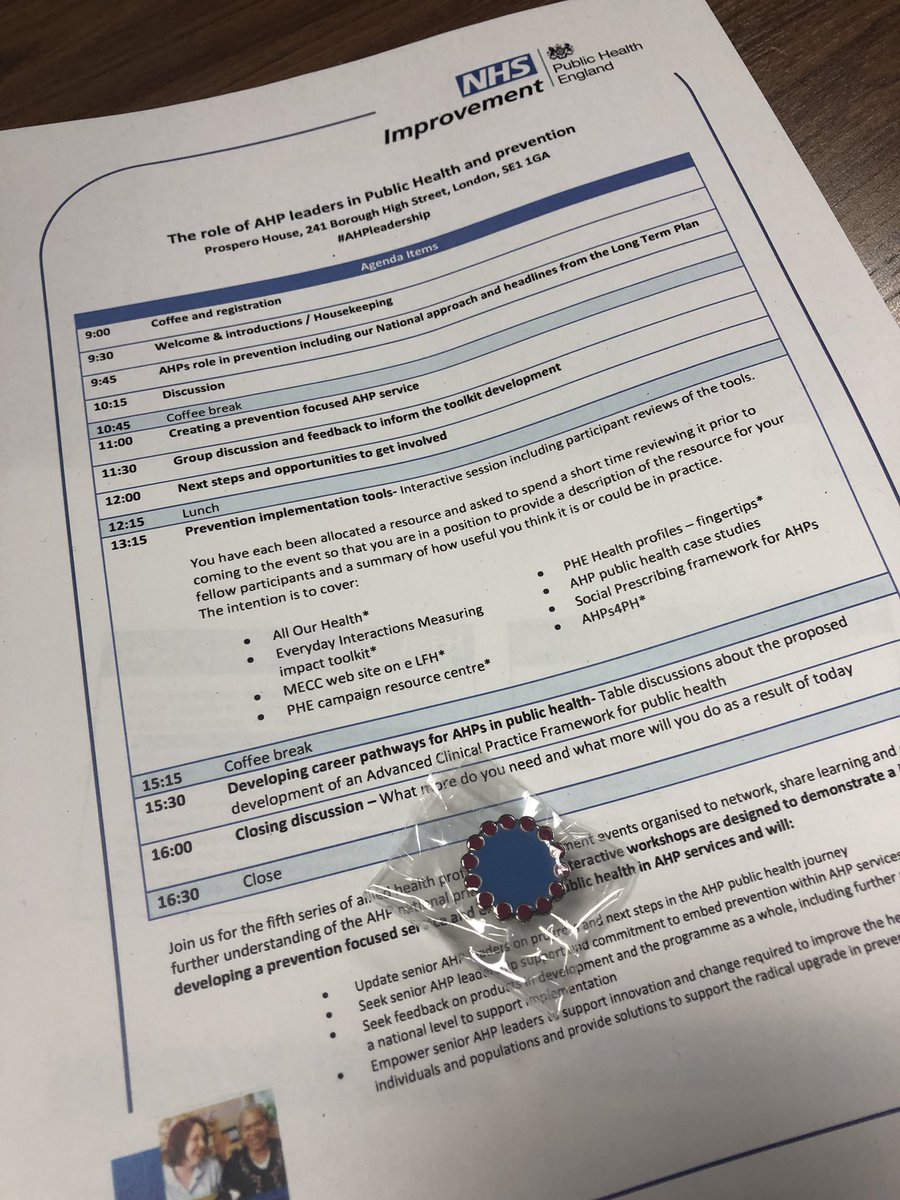 EmmaOates8's tweet photo. Really useful day focusing on PH, prevention and AHPs, feeling motivated 💪🏻my head is bursting with ideas! #AHPsintoAction #AHPs4PH #LCHNHSTrust https://t.co/ozjyMjLnQt