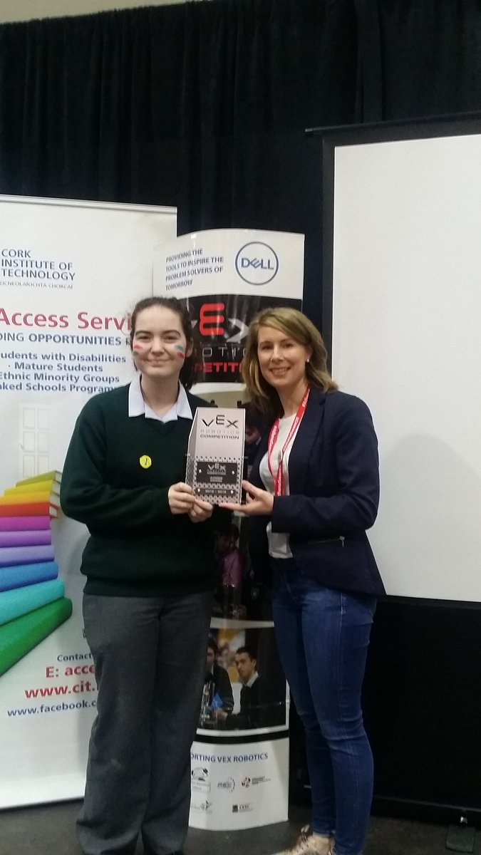 DavidFHodge's tweet image. VEX EDR award winners @CIT_ie Great day had by all. @CITScience4Life @ml_loftus @vexireland @brigidcrowley_ @LYITComputing @DkIT_ie @ittralee #BelieveInScience @scienceirel