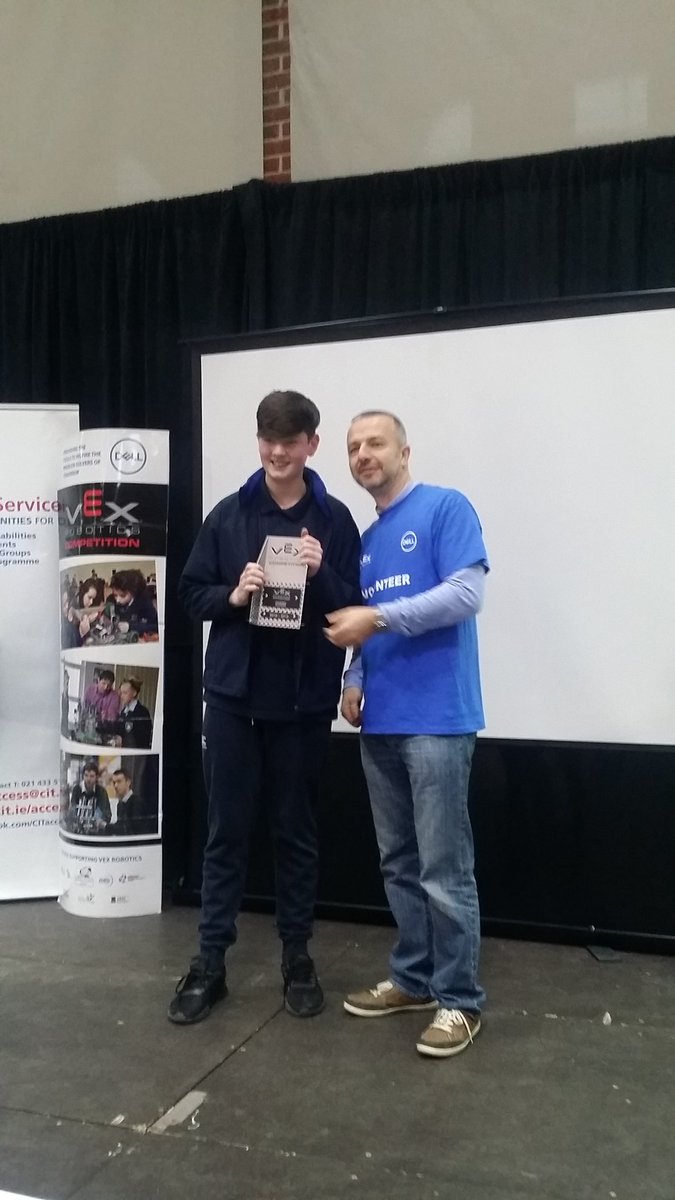 DavidFHodge's tweet image. VEX EDR award winners @CIT_ie Great day had by all. @CITScience4Life @ml_loftus @vexireland @brigidcrowley_ @LYITComputing @DkIT_ie @ittralee #BelieveInScience @scienceirel
