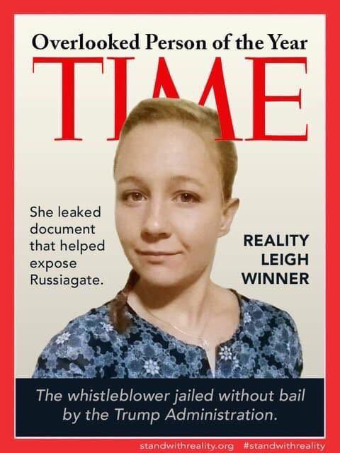 @WendyMeer11 @APPROVEMAN @lsfarmer311 @SpeakerPelosi @RepJerryNadler @RepCummings @OversightDems @SenBlumenthal @MarkWarner @SenGillibrand @RepMaxineWaters #ReleaseRealityWinner 
#AmericasDaughter