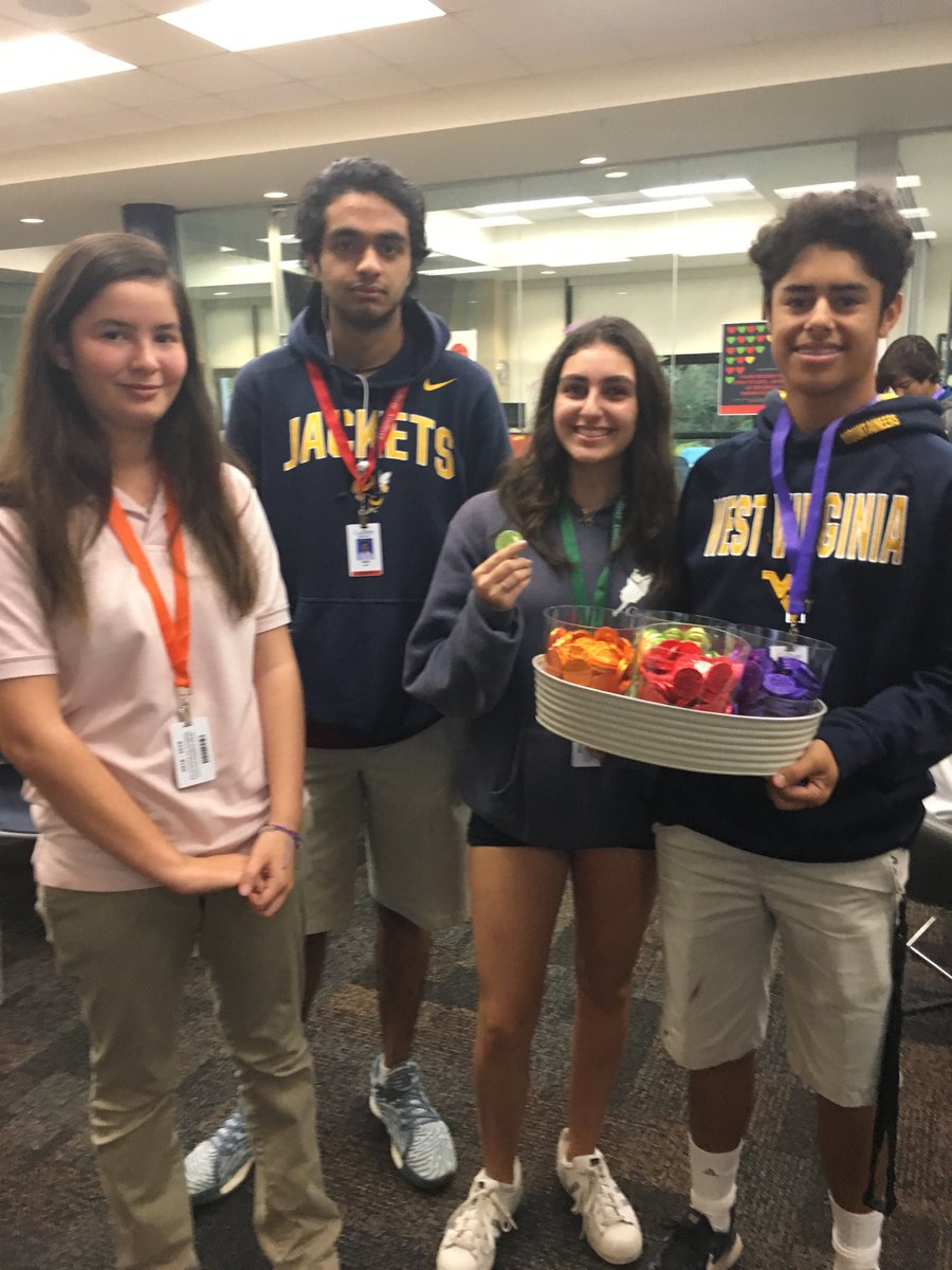 Sporting our new ID badges class color proud #gslearning