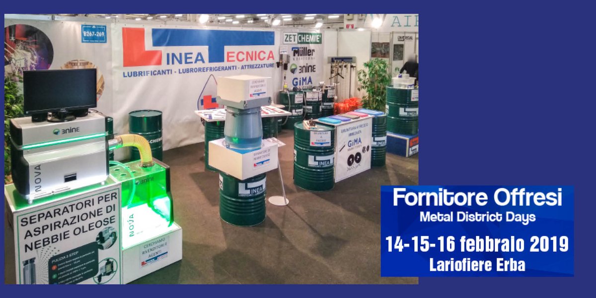 LineaTecnicaSrl's tweet photo. Vi aspettiamo!
#FornitoreOffresi #metalworking #fluidmanagement https://t.co/QGBoiH3J9J