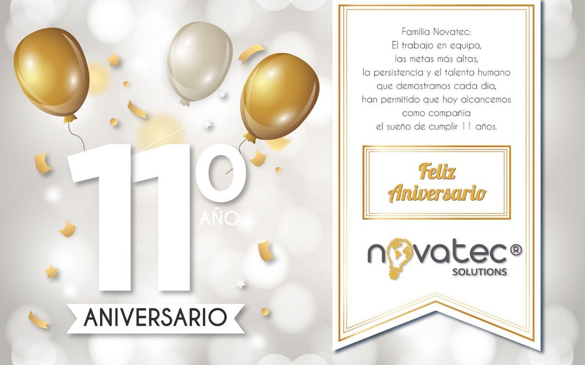 novatecsolution's tweet photo. #novatecsolutions #celebración https://t.co/aWBZBuUgJN