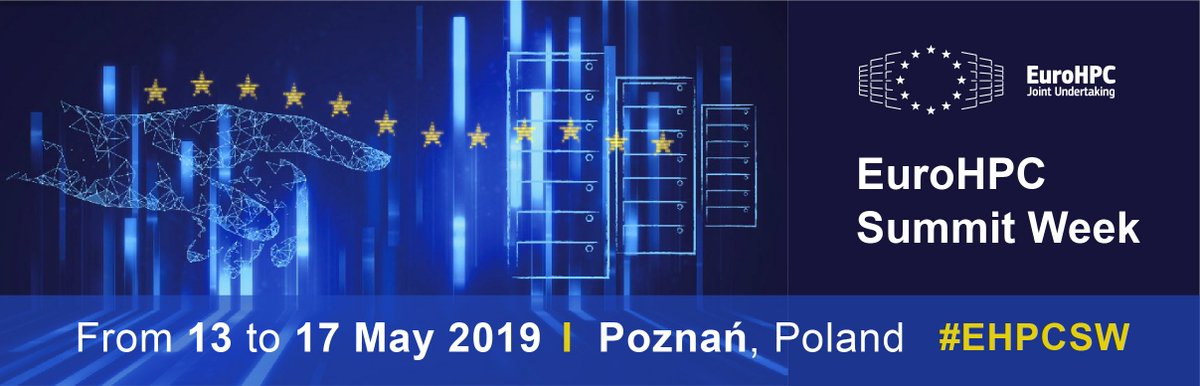 Etp4HPC's tweet photo. Getting ready for #EHPCSW19 ? We are! Registrations open - call for #PRACEdays19 contributions and posters open until 11 March. Join the European #HPC community in Poznan on 13-17 May for this conference co-organised with @PRACE_RI & @exdci_eu https://t.co/ac1RyFoy9v https://t.co/sxukjLO2aH