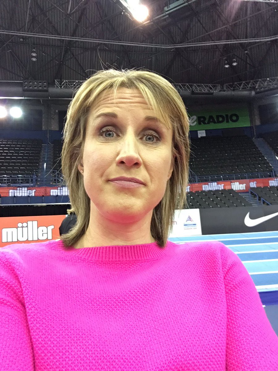 Rehearsal time for @BritAthletics Muller indoor GP tomorrow.... got my new jumper on ... so canโt be missed today! ๐๐