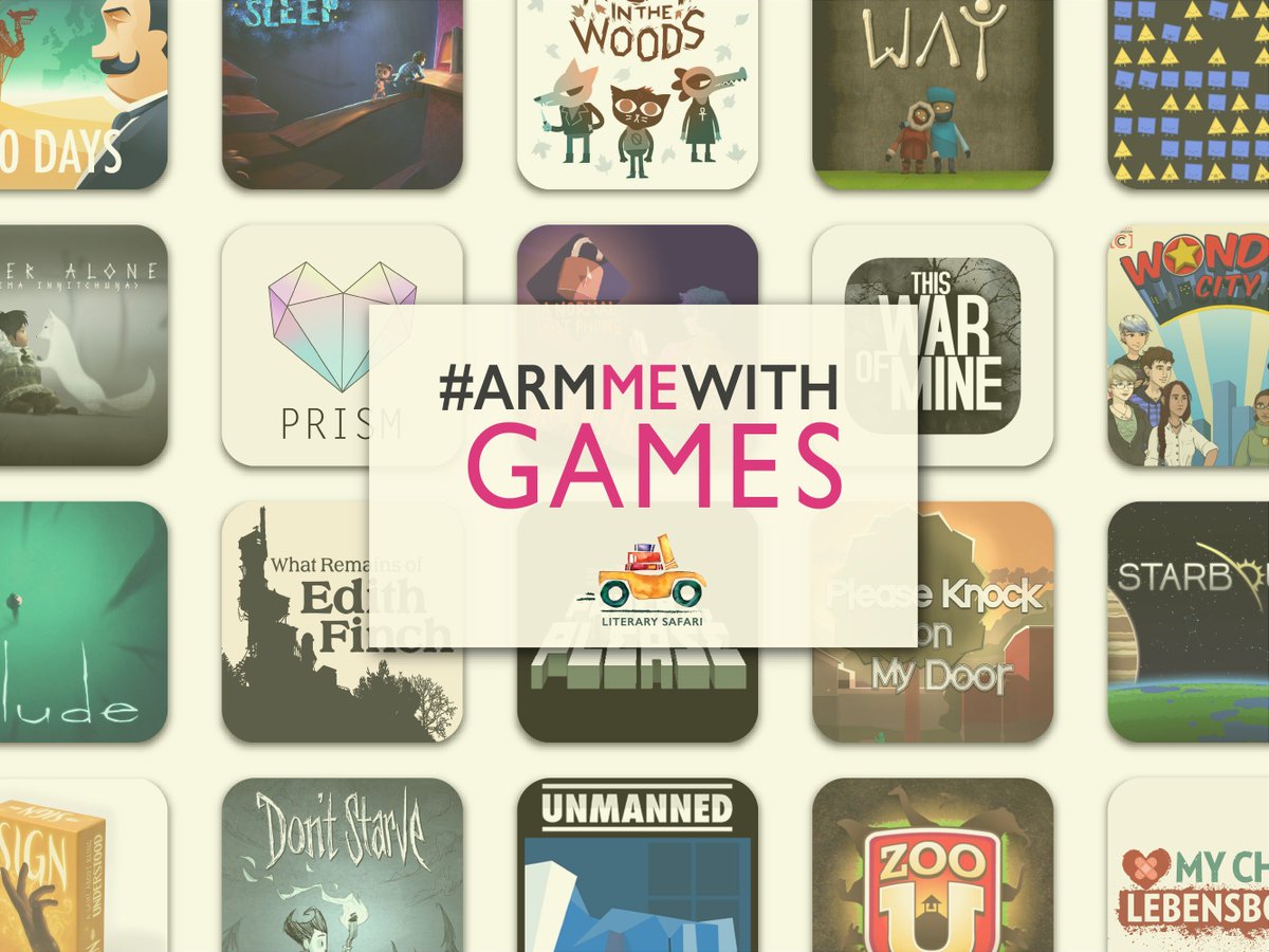 LitSafariMedia's tweet photo. Literary Safari is committed to spreading the word for mindful media. Visit https://t.co/SjWX93dXMK to find our #ARMMEWITHBOOKS and #ARMMEWITHGAMES lists from award-winning authors, librarians, game designers, researchers, and educators. #ARMMEWITH https://t.co/ylTht5rboA