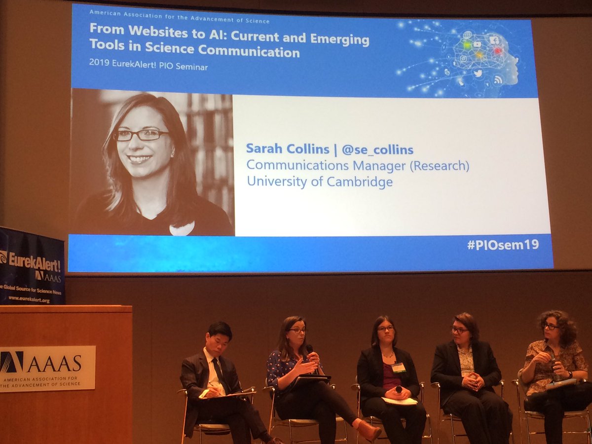 UCR_ScienceNews's tweet photo. “Engaging with the #public sharpens #academics’ minds on why they do what they do,” says @se_collins @EurekAlert #PIOsem19 #scicomm #Science #communication https://t.co/PMskp7IDBJ
