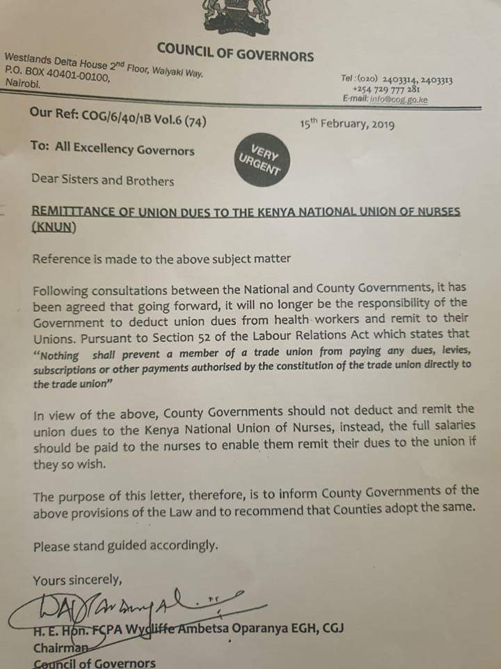 The govt read the same script of threats, intimindation and insults. It's like they have nothing else to do when there is a strike.
Declaring nurses' strike illegal, sack threats will not work. Just #PayNursesKe i am sure it will work.