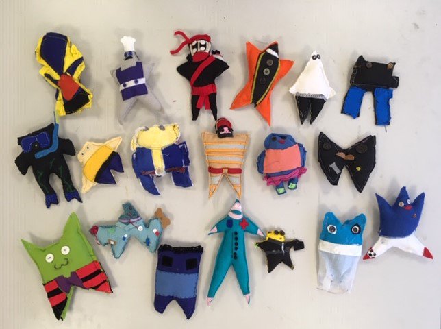 Howard_news's tweet photo. Congratulations to the Year 7 students who completed their textiles 'Pugly' project this week. There were some fantastic creations made! 

Here are a few examples. Can you guess which career theme each one has?  #KS3textiles https://t.co/7S8mTJLGMK