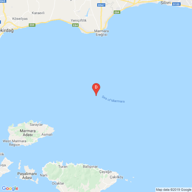 DepremTakip's tweet photo. Yer: MARMARA DENIZI (ORTA) / Tarih: 15.02.2019 / Saat: 19:14:27 / Büyüklük: 3.8 / Derinlik: 19.9 Km #deprem https://t.co/XekgK8iruO