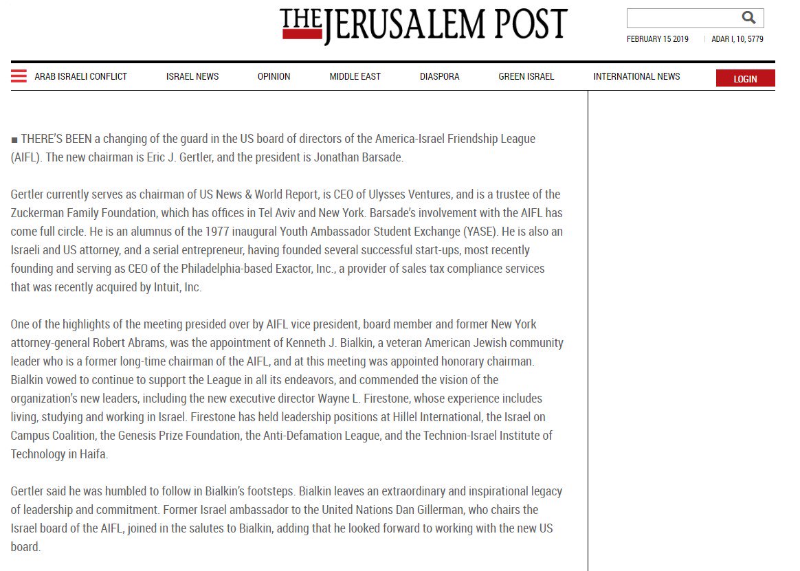 The_AIFL's tweet image. New AIFL Leadership featured in this weekend's @Jerusalem_Post ! 
For full article: aifl.org/new-aifl-leade…