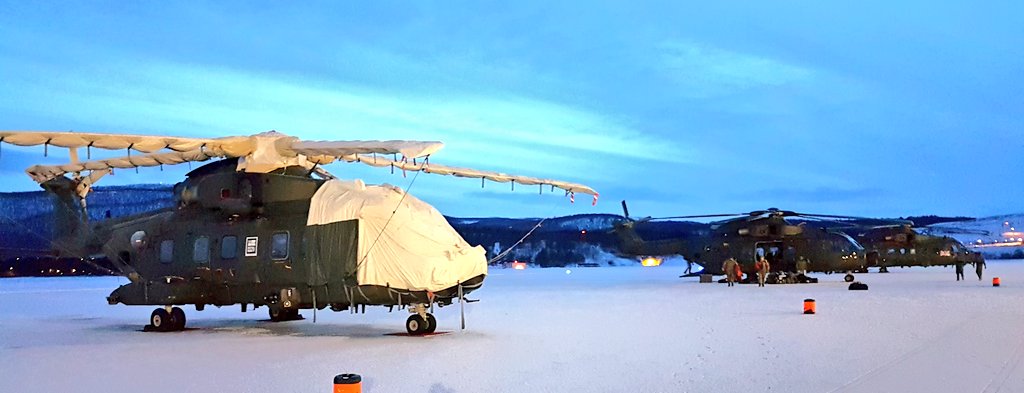 845NAS's tweet photo. That's all 3 Merlins and all aircrew and engineers safely at Bardufoss, bang on time in accordance with the plan.
This aircraft has an amazing transit capability and, more importantly, a first class team of operators and maintainers to make this possible.
#FlyNavy #Norway https://t.co/OtLzez2zrG