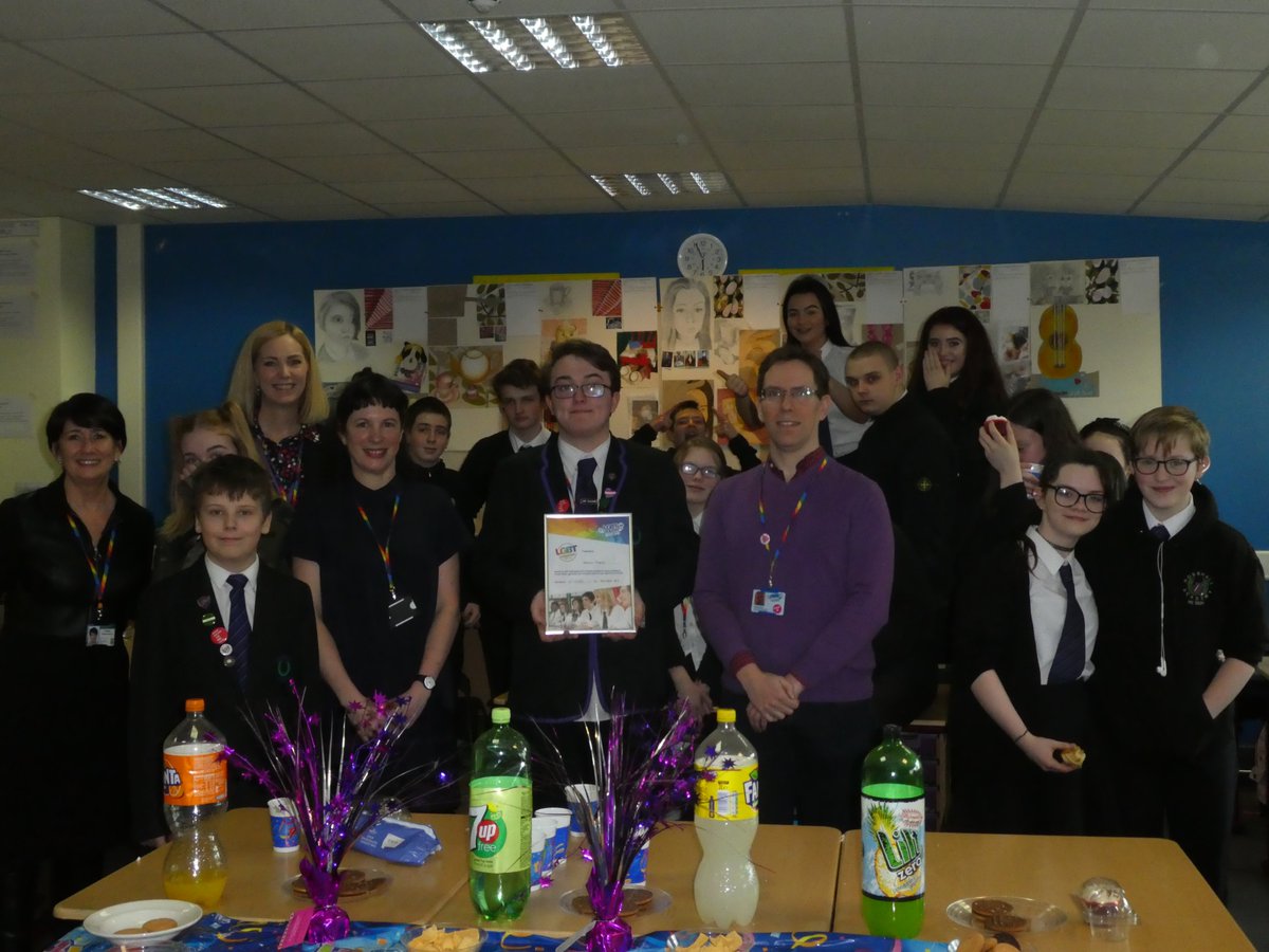LGBT Bronze Charter presentation from Martin Inness @ @LGBTYS today ..What a great celebration. A BIG Thank you to all staff and pupils involved.