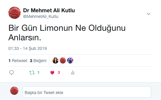 Organel_BMI_Ltd's tweet photo. Öyle Deme!
Anlarsın Anlarsın!
Zaman Çabuk Geçer. https://t.co/eMfai6y1Jh