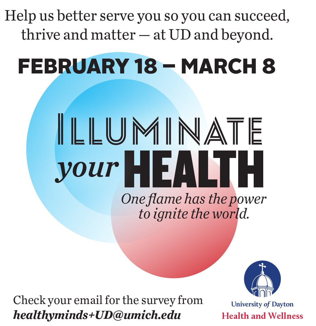 UDaytonWellness's tweet photo. Have YOUR Voice Heard - Participate in the Healthy Minds Study 
For more information visit https://t.co/qw7tMsDdNI https://t.co/Mr7WJsCvU5
