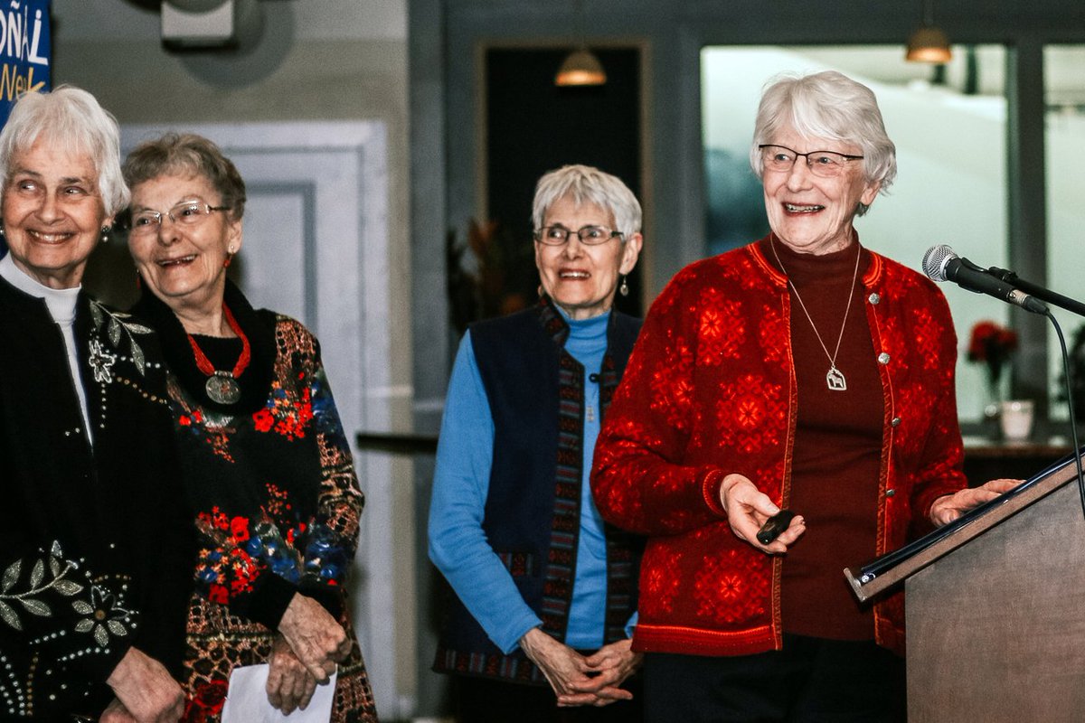 SaskCIC's tweet photo. #DevInspired by beautiful smiles from the #YXE Global Citizen Awards. After hearing stories about important efforts to support #refugees & global #maternalhealth partnerships we closed the night with music. A community that celebrates together, works better together. 💕#IDW2019 https://t.co/io2cj1Uqa0