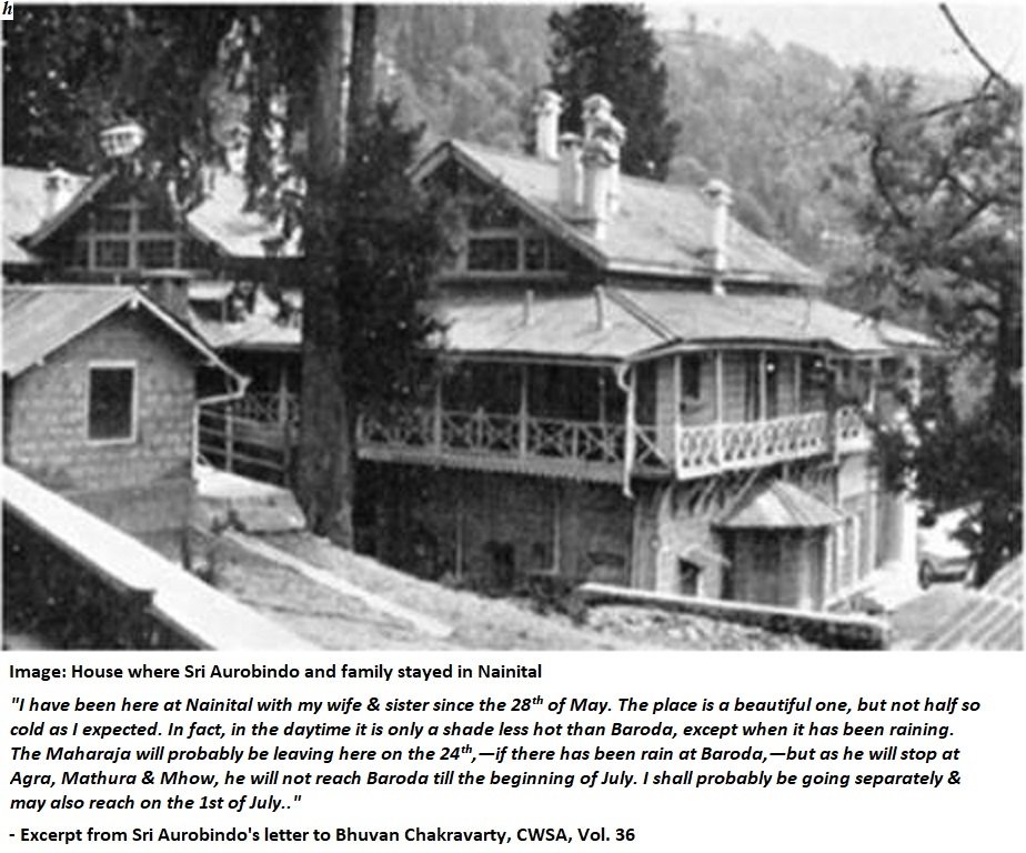 10) Trip to Nainital:After his marriage (1901),  #SriAurobindo went to Deoghar & from there traveled to Nainital with His wife Mrinalini & His sister Sarojini. They reached their destination ~ 28th May, 1901.We can have a brief glimpse of His experience there from this letter: