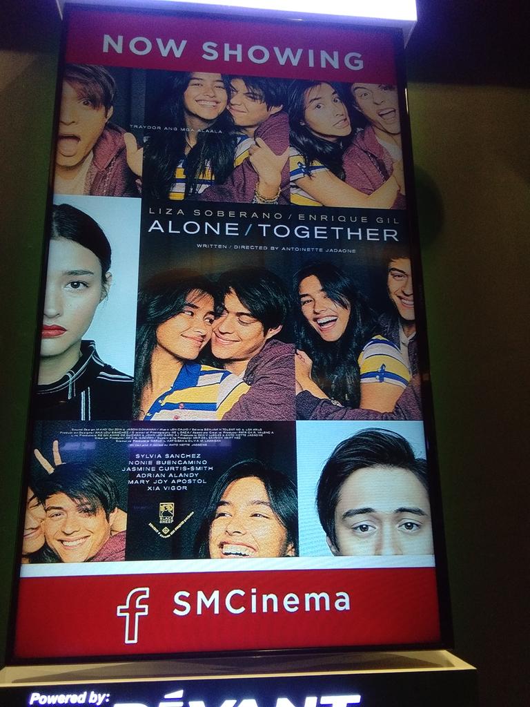 Mhaetin20's tweet photo. Go to the man that pushes you to soar higher than the man that'll degrade you. Congrats @lizasoberano and @itsenriquegil thanks for being a reminder that even if we fail at first we should continue and make things right and go for the goal and your passion. #AloneTogetherFriDate https://t.co/f1QoBIISFM