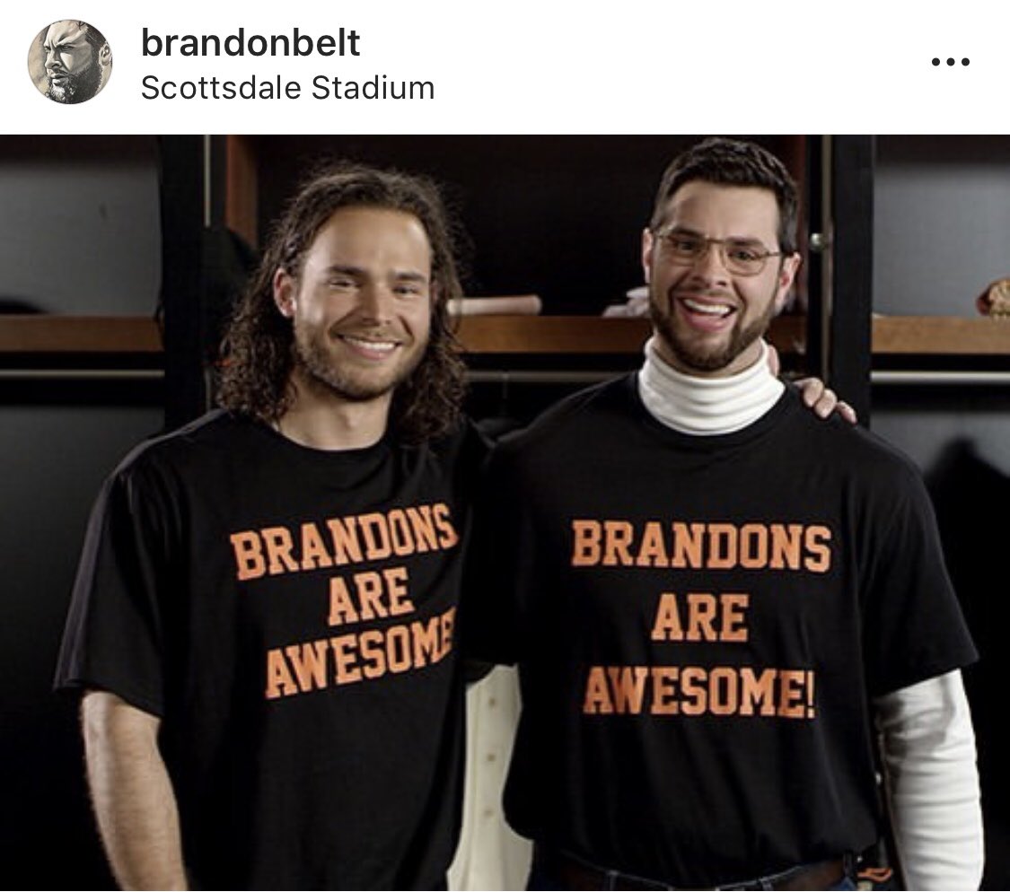 Important Brandon update: BOTH of our Brandons are now on Instagram.

brandonbelt: “He has arrived! Go follow ➡️ therealbcraw35” 

#BrandonsAreAwesome