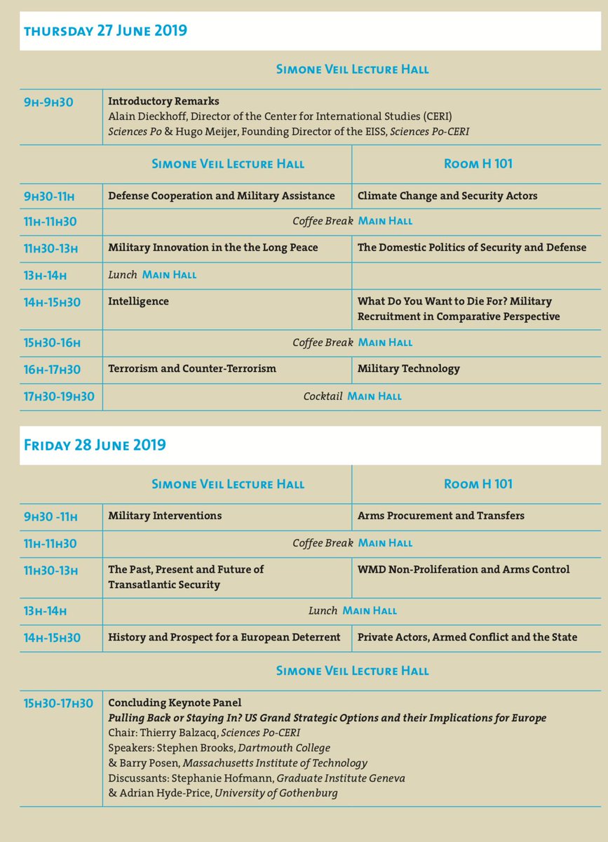 EISSnetwork's tweet photo. We are very happy and excited to share the programme of the 2019 conference #EISS2019 ! This year's edition is organised in partnership with  @CERI_SciencesPo, with speakers from all-over and beyond Europe. 1/3 https://t.co/J6zCqYOOpC