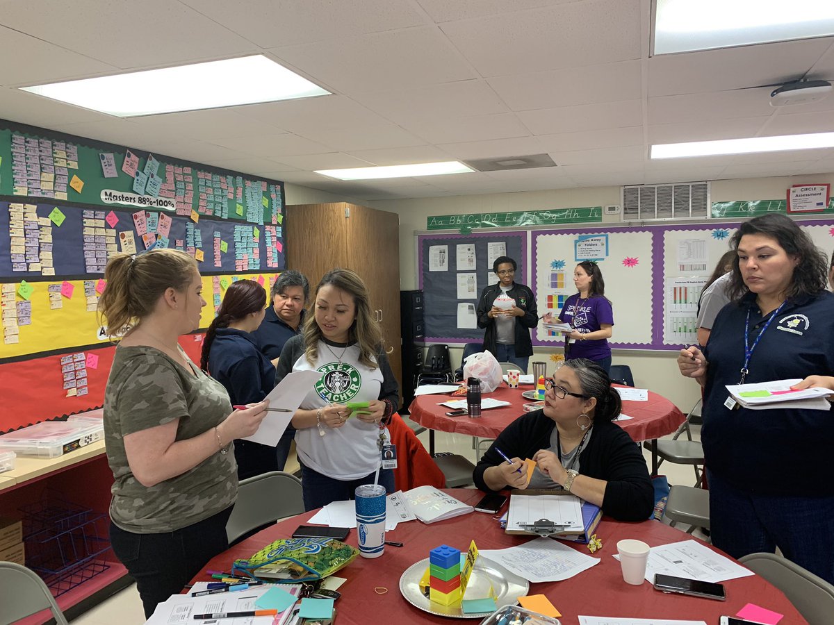 anitaperezABC's tweet photo. PK teachers talking about how to use data for small group instruction and workstations. #TeamLeza #FebruaryDSD @Numbersense_902 https://t.co/ZP8aLFE7Xo