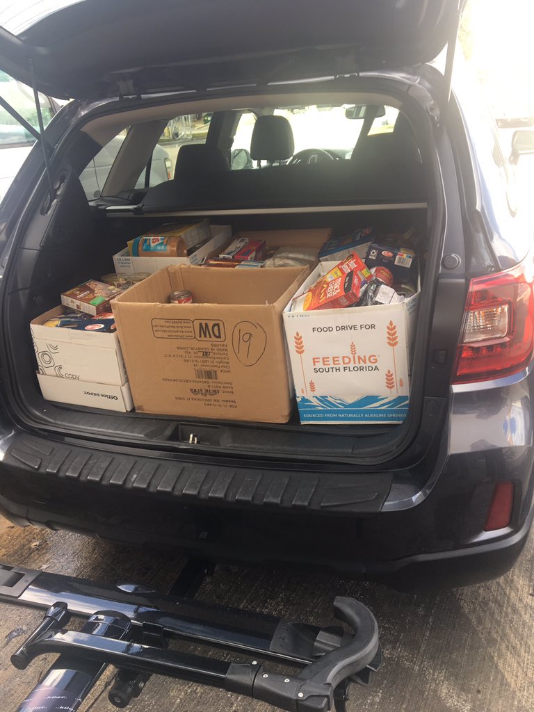 The ESLS department donated almost 300 lbs of food = 200 meals to Feeding South Florida in honor of our MSD Eagles 🦅❤️ Partnering with Feeding South Florida in changing lives one meal at a time! 
#2getherinServiceandLove #MSDStrong  @FeedingSFL