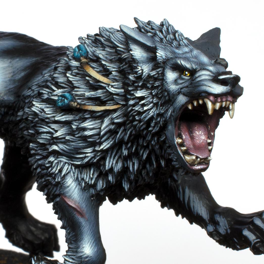 FlameMiniatures's tweet photo. I finally started working on a new miniature. On https://t.co/s63kUBGiw1 you can find the first tutorial about painting Leman Russ wolves. I hope you like it :D #warmongers #spacewolves #4ok #paintingwarhammer https://t.co/lx0WeZSA9G