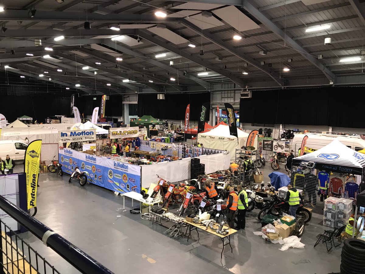 StagecraftUK's tweet photo. Exhibitors are now making the final touches to their stands ready for the #ClassicBikes event tomorrow! We can't wait to see everyone at the show! #TIC #Telford https://t.co/ocuja7mMks
