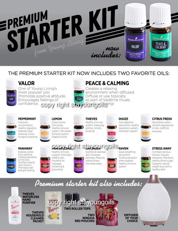Love the 2019 upgraded starter kit with Valor 👑and Peace &amp; Calming! 🌸⛅️

With this purchase, I will include a free zyto scan and nutrition and oil wellness consult 👍🏻❤️💪💥