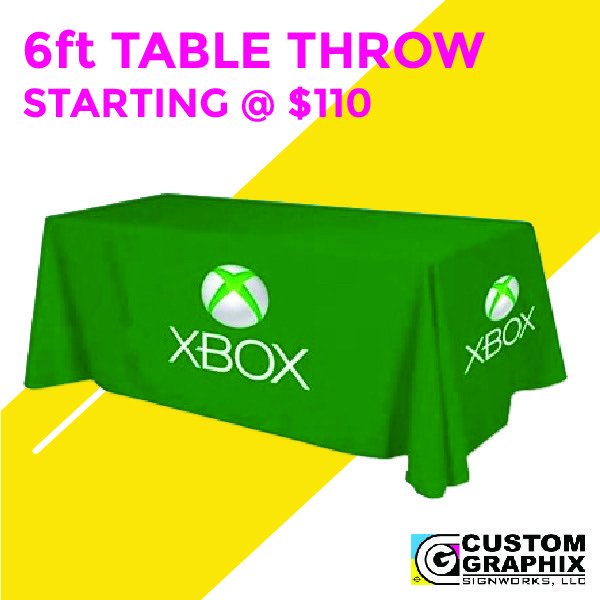 customml's tweet photo. 6ft Table Throw Starting at $110! 888-439-2695 / 602-439-2694.
https://t.co/vvNwib7YQV
#tablethrow #customprinting #tradeshow #expo #printing #graphicdesign #displayadvertising #media #advertising #smallbusinessowner #business https://t.co/HQhtxDidsA