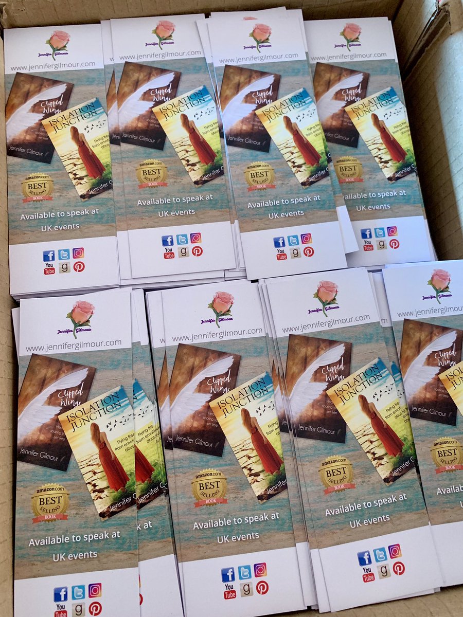 RT @JenLGilmour: Lots of updated bookmarks have arrived.
#bookmarks #authorslife #isolationjunction #pictpublishing