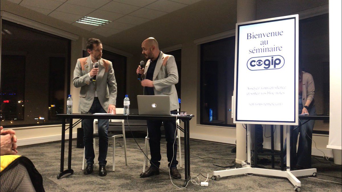 NicolasetBruno's tweet photo. Un très très bel instant corporate et sexy hier soir! Du séminaire, de la discudanse, de la casse-dédi, des pin's, du cocktail Ultrasex, du live… et des séminaristes magnifiques! Merci à tous!! On refera ça!! #Cogip #Ultrasex #Flimvre #SoiréeCogip #SaintValentin #Win https://t.co/wNSE3PNLkQ