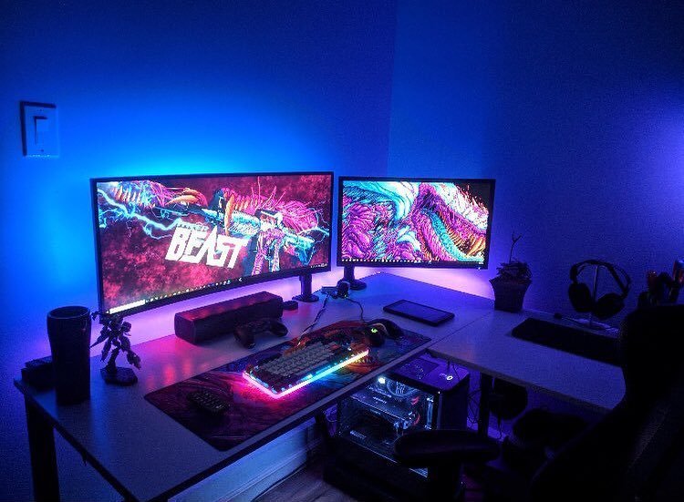 TheFreqResponse's tweet photo. BEAST
.
LED Back-lights available in our store!
.
.

#setup #dreamsetup #workstation #battlestation #workspace #pcgaming #deskspace #desksetup #gaming #game #gamer #gamingsetup #pc #pcmasterrace #computer #optimumsetups #technology #interiordesign #officialsetups #pcgaming101 https://t.co/dLDkvsMXHu