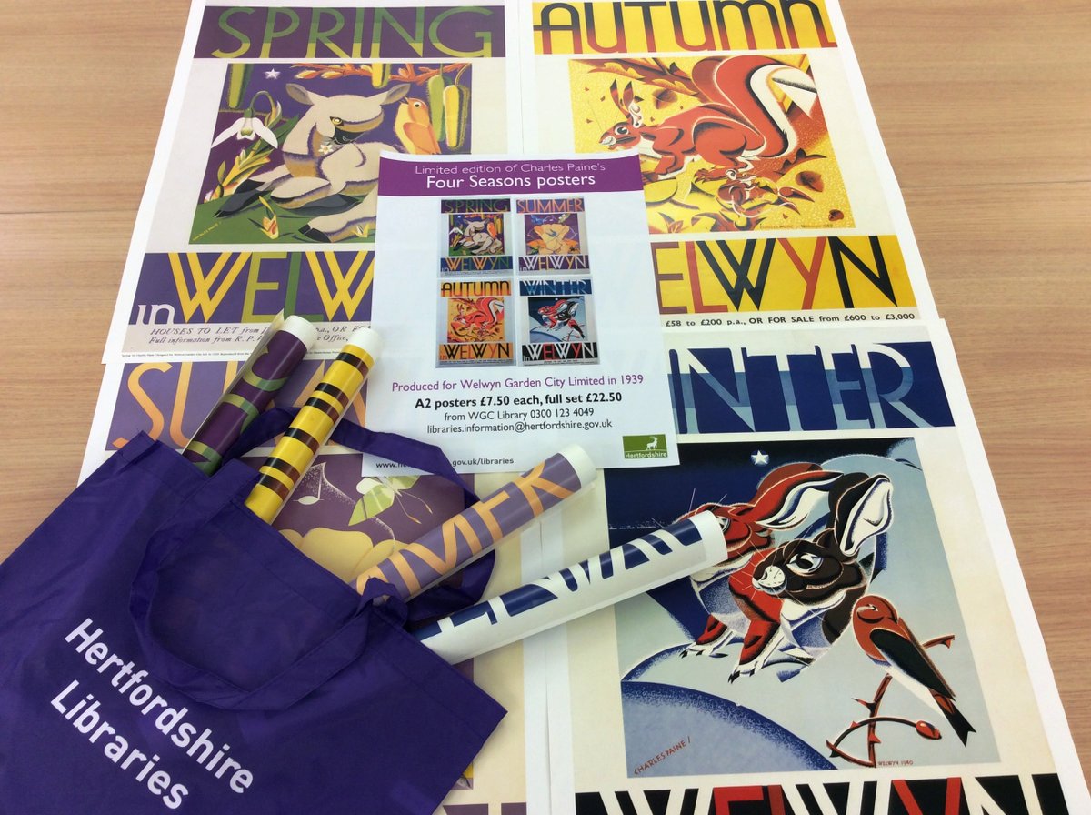 #Spring is on it's way! 🌸🌷🌱

Celebrate with a limited edition Charles Paine #WGC poster. £7.50 each or a full seasonal set for £22.50 

<a href="/BeHappyInWGC/">Be Happy In Welwyn Garden City</a>
<a href="/wonderfulwgc/">Welwyn Garden</a> <a href="/HertsArchives/">Herts Archives</a>