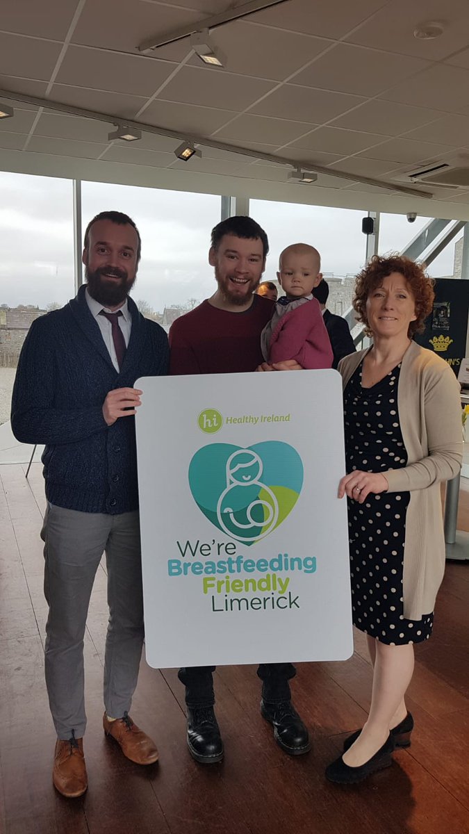 Gregstrat's tweet photo. Really enjoyed being with @HealthyLimerick today for the handover of the #werebreastfeedingfriendly guidelines to @HealthyIreland great initiative and event. https://t.co/7h0y2U4UAy